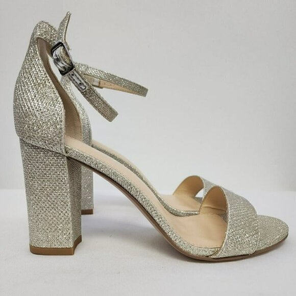 Michael Shannon Silver Heeled Sandals 8.5 - Picture 2 of 12